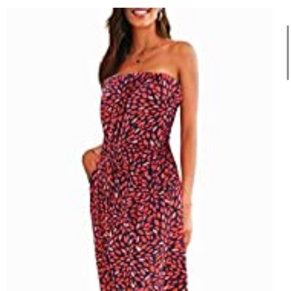 Size small strapless maxi dress